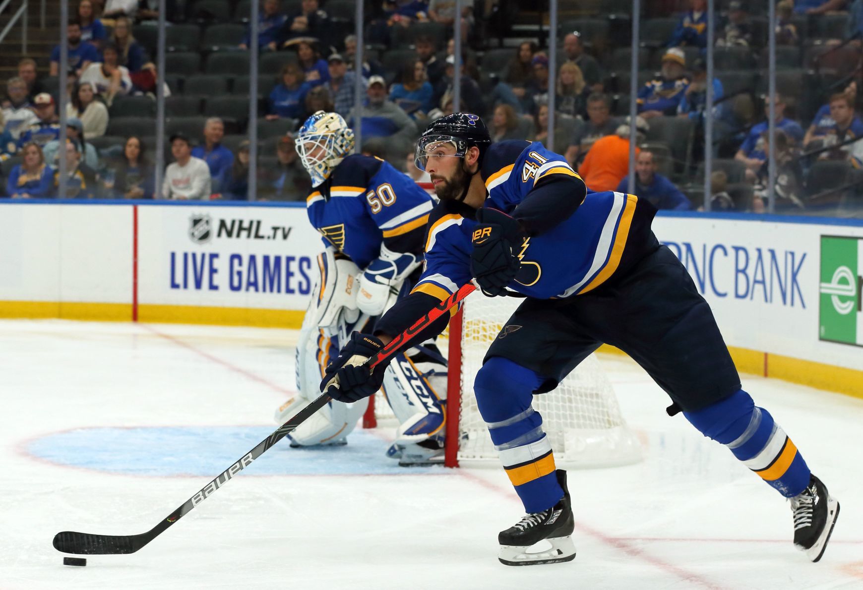 Columbus Blue Jackets vs the St. Louis Blues, pre-season